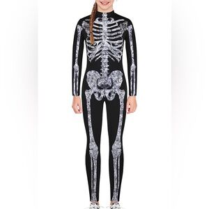 Red Rose Skeleton with tutu skirt 8- 10 years old